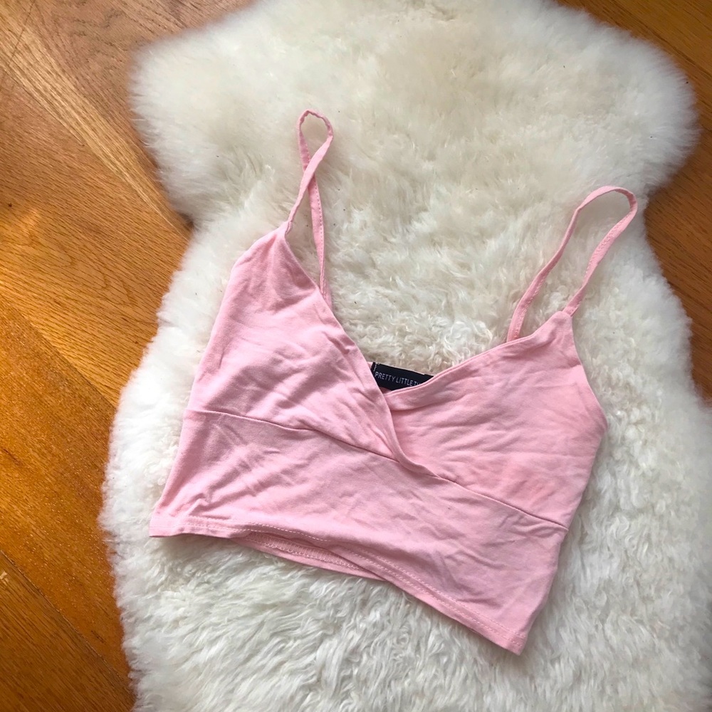 PLL pink crop top
